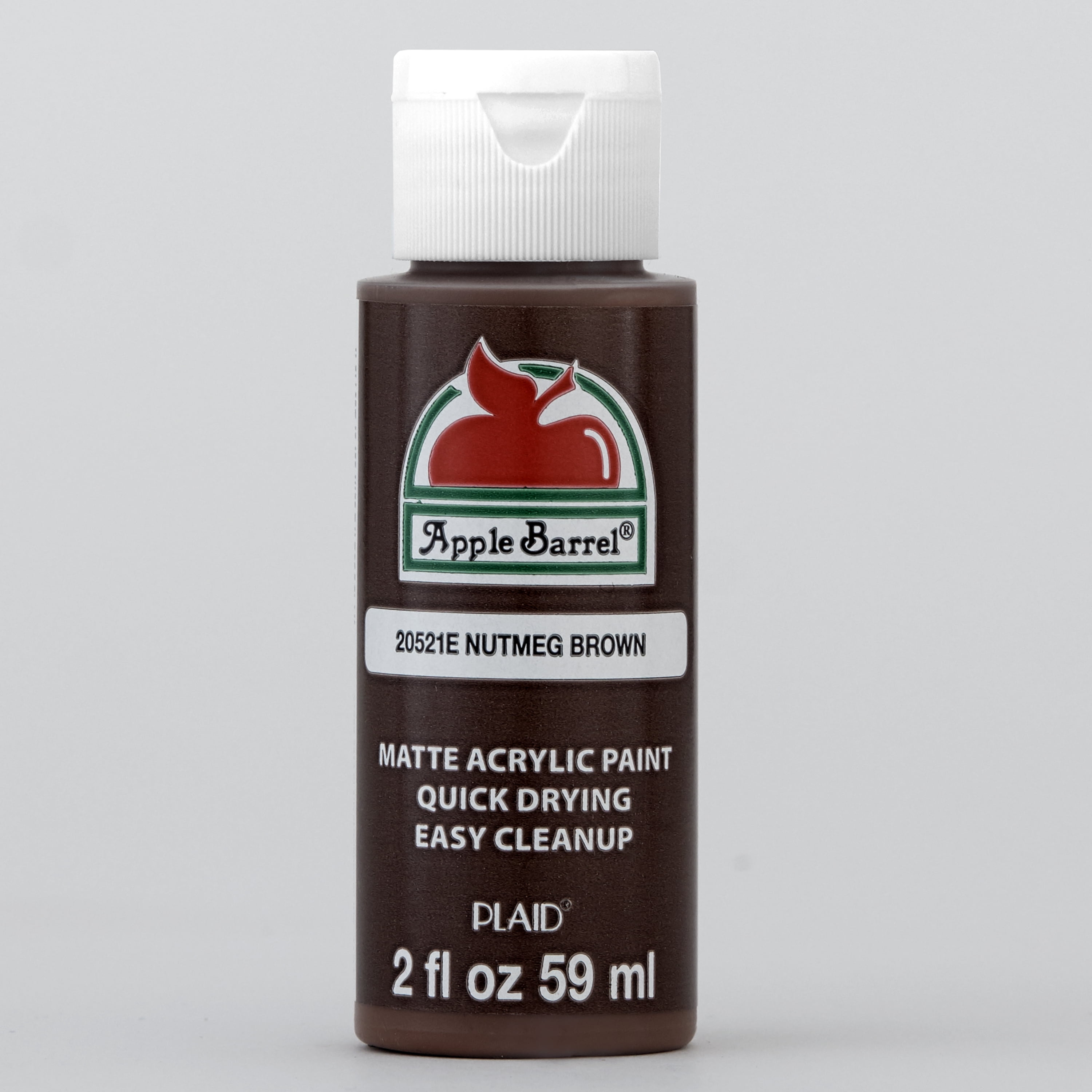 Apple Barrel 20521EX Acrylic Craft Paint, Matte Finish, Nutmeg Brown, 2 fl oz
