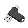 thumbnail image 1 of USB C Flash Drive 64GB Type C USB 3.0 USB Drive with Keychain 2 In 1 OTG Thumb Drive Memory Stick Swivel Jump Drive for PC, Tablet, Mac, MacBook,USB-C Smart Phone Data Transfer(Silver), 1 of 7