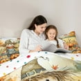 thumbnail image 5 of Manfei Farmhouse Scarecrow Full Size Comforter Sets,Halloween Pumpkin Lantern Bedding Comforter Set,Fall Farm Bedding Sets For Girl Boys,Microfiber Bedroom Decor Reversible,3 Pieces, 5 of 8