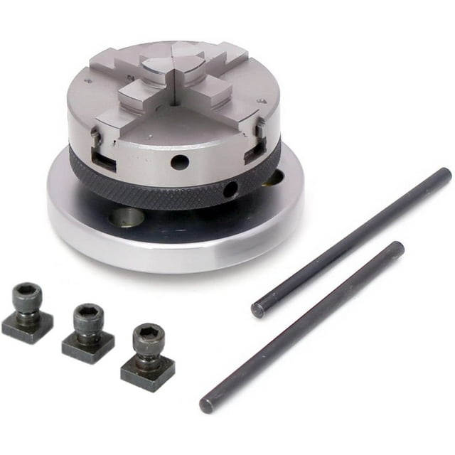 Assorts 65 Mm- 4 Jaws Self Centering Chuck With Back Plate & T-nuts For Milling