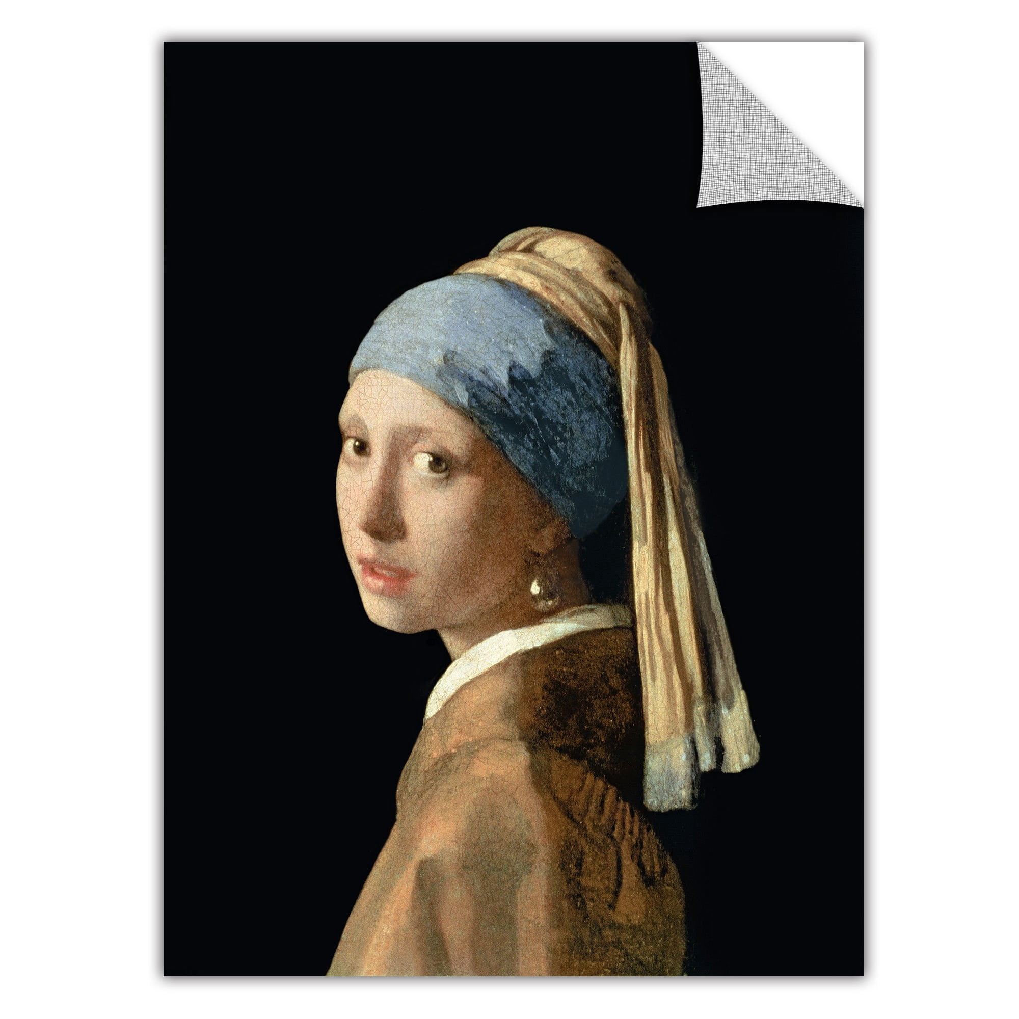 Art Appealz Johannes Vermeer "Girl With A Pearl Earring" Removable Wall Art Graphic