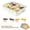 White, variant on Portable Snack Box Container with Lid and Handle, Divider Tray, Transparent Travel Storage Box, 8-Compartment Snack Box, Adult Snack Box, Fruit, Vegetable, Candy - Lake Blue