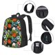thumbnail image 2 of Fotbe Balls Mochila para Hombre y Mujer - Tela Oxford 600D Resistente - Mochila Impermeable de Gran Capacidad para Escuela, Viajes y Senderismo, 2 of 6