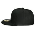 thumbnail image 3 of Gelante Men's Classic Plain Snapback Hat Flat Bill Adjustable Size Wholesale Lot 12pc's. Black, 3 of 4