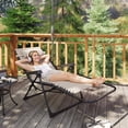 thumbnail image 2 of Outsunny Chaise Zéro Gravité, Chaise Longue Pliante Inclinable, Beige, 2 of 10