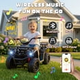 thumbnail image 5 of iRerts 24V Ride on ATV, Powered Ride on Toys for Kids Boys Girls Ages 3-5, Kids 4 Wheeler Electric Cars with Bluetooth, Music, LED Headlights, Front Rear Storage Racks, Crash Bars, Black, 5 of 10