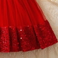 thumbnail image 6 of NIEWTR Toddler Baby Girls Embroidered Lace Dress Pageant Wedding Flower Girl Formal Evening Gown(Red,3-4 Years), 6 of 8