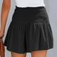 thumbnail image 3 of MKLEKYY Pantalones Cortos para Mujer, de Cintura Alta Elástica, Plisados, con Volantes, Bonitos, Informales y Fluidos para La Playa, 3 of 4
