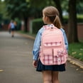 thumbnail image 1 of Girls' Backpack for School | Lightweight Bookbag with Bow Design | Adjustable Straps for Elementary and Middle School Students | Multiple Compartments for Books, Stationery, and Lunch, 1 of 4