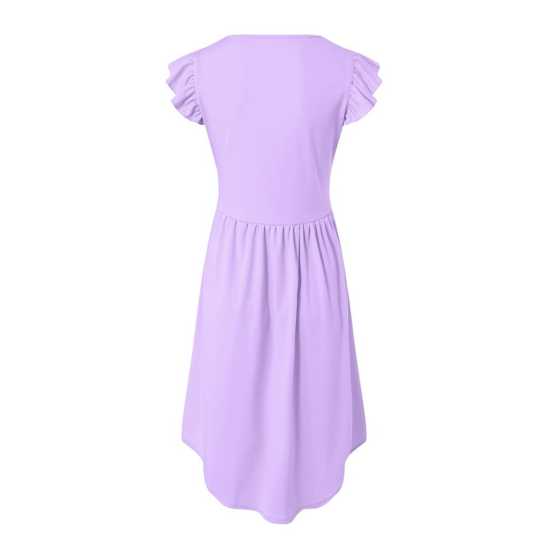 purple easter dress Melange Collection Lilac in at Nordstrom, Size 6M fabric covered buttons down the back Lavender Princess Seam Dress |
