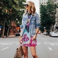 thumbnail image 4 of Easygdp Tropical Flamingo Summer para Vestido Transpirable de Mujer, Vestido Suelto de Manga Corta con Pliegues y Bolsillos para el Verano, 4 of 7