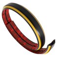 thumbnail image 3 of Heavy Duty Floor Cable Protection Cover Floor Cable Cover Rubber Trunking 1M Yellow-Black, 3 of 8