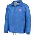 thumbnail image 2 of Men's Royal New York Giants Coaches Classic Raglan Full-Snap Windbreaker Jacket, 2 of 4