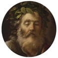 thumbnail image 2 of Pier Francesco Mola 12x12 Gold Ornate Wood Frame and Double Matted Museum Art Print Titled - Blind Homer, 2 of 4