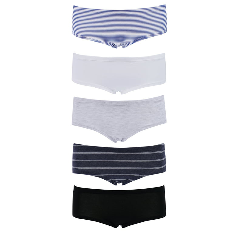 Emprella Womens Underwear Boyshort Panties - 5 Pack Colors and Patterns May  Vary - M 