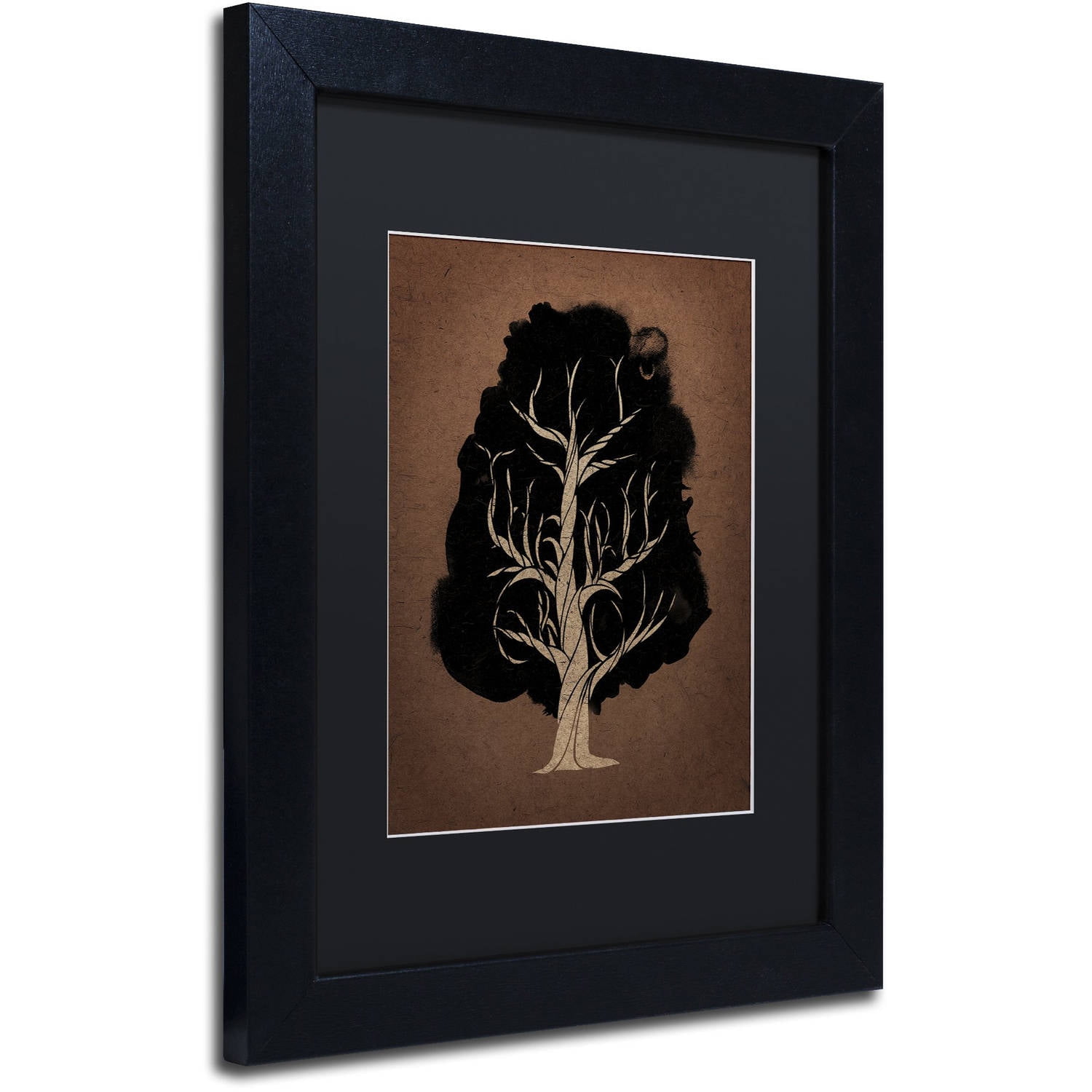 Trademark Fine Art 'Let The Tree Grow' Canvas Art by Robert Farkas, Black Matte, Black Frame