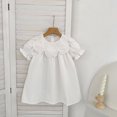 thumbnail image 6 of SUYIDA Girls Summer Flutter Sleeve Dress, Casual Party Outfit A Line Knee Length, Twirl Playful Daily Wear for Kids, 6 of 6