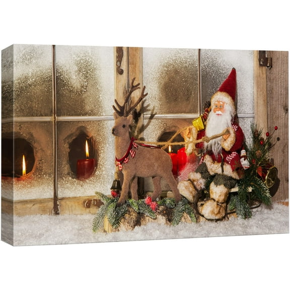 wall26 Canvas Wall Art Merry Christmas Pictures Home Wall Decorations for Bedroom Living Room Paintings Canvas Prints Framed - 32x48 inches