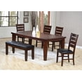 thumbnail image 4 of Home Roots Furniture 286539 30 x 48-66 x 42 in. Maple Veneer with Rubber Wood Dining Table - Cherry, 4 of 4