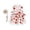 Red, variant on Floral Dog Dress with Leash Set, Adjustable Waist Breathable Printed Pet Outfit for Cats & Small Medium Dogs