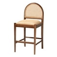 thumbnail image 2 of bali & pari Maryland Boho Counter Stool, One Size, Walnut Brown, 2 of 10
