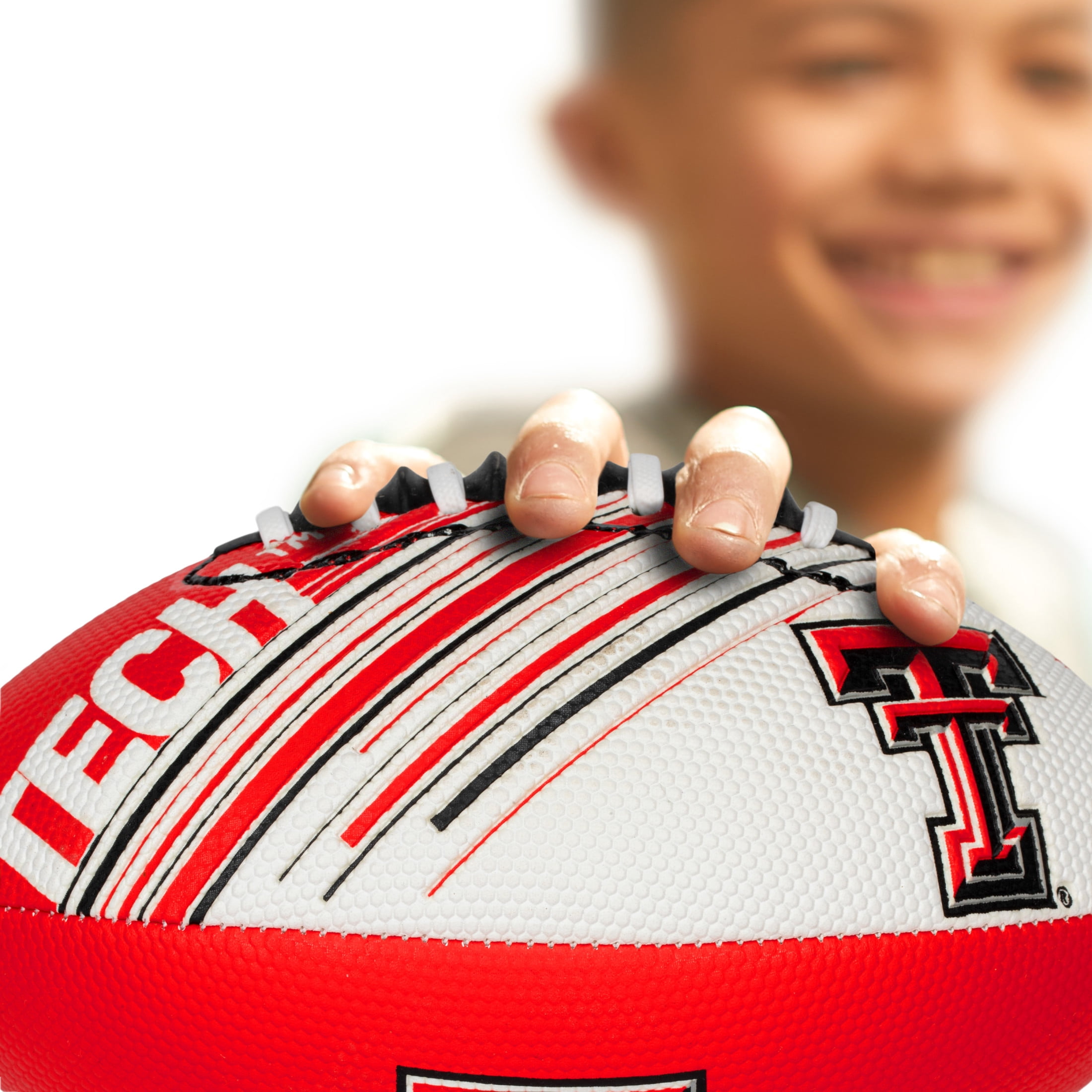 NCAA Texas Tech Red Raiders Foam Football - Youth Mini Football for Kids - 8.5" Junior Soft Foam Football - SPACELACE Easy Grip Cover - Perfect Toy Football for Kids