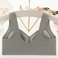 thumbnail image 5 of UoCefik Daisy Bras for Older Women Front Closure Wireless Push Up Bras Everyday Wirefree Comfortable Sleep Bralettes Gray 50, 5 of 5