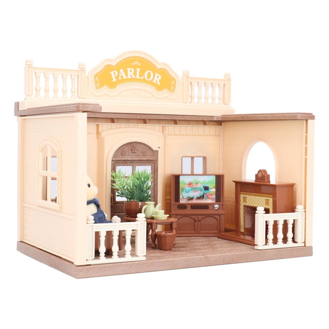 Accesorios de Casa de Muñecas en Miniatura, Sofá de Mesa de Té de TV Duradera 1:12 House de Muñecas A Escala para Niños