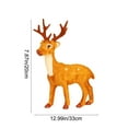thumbnail image 3 of AuroraX Plastic Christmas Decoration Mini Small Brown Minimalist Elks Figurines Decorative Pastel for Office,Desktop,Xmas Gifts Decor, 3 of 6