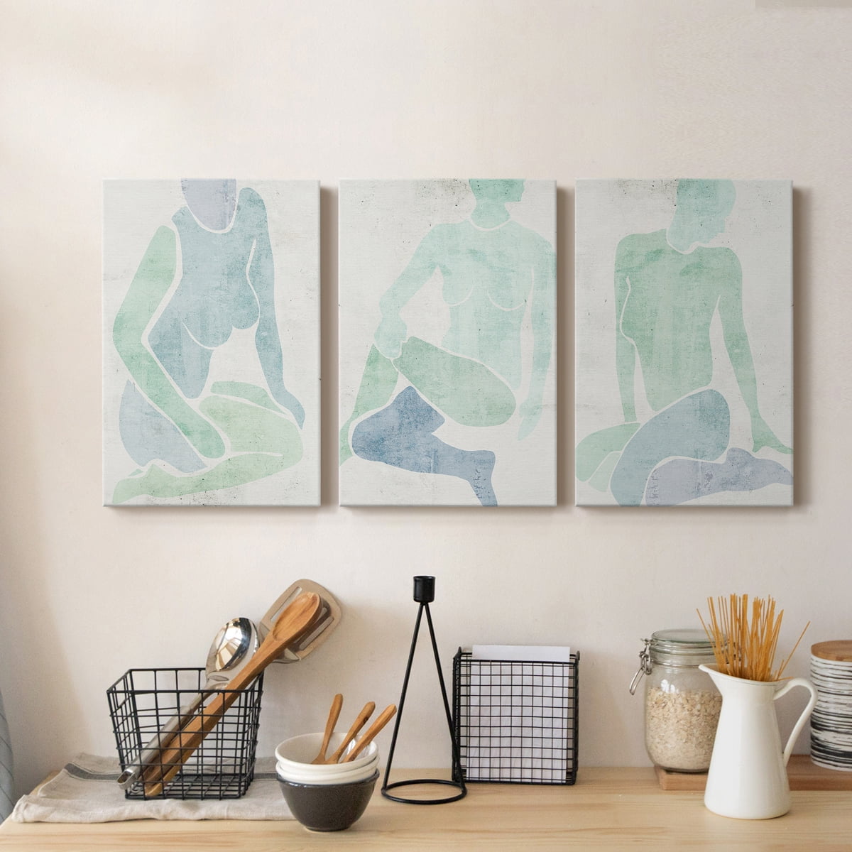 Stretching I Premium Gallery Wrapped Canvas - Ready to Hang - 32 x 48 Each