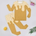 thumbnail image 2 of DHFJKG Pyjama Boys Girls Outfits Set Soft Long Sleeve Round Neck Pajama Set With Ice Cream Print Comfortable Sleepwear For Toddler And Kids Leisure Pyjamas, 2 of 4