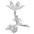 thumbnail image 1 of Crystal Ball Base Metal Rose Flower Shaped Crystal Ball Display Base Sphere Holder, 1 of 8