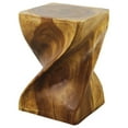 thumbnail image 4 of Home Square 20x14" Traditional Wood Big Twist End Table in Oak - Set of 2, 4 of 7