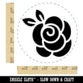 thumbnail image 2 of Rounded Rose Flower Self-Inking Rubber Stamp Ink Stamper - Black Ink - Large 1-1/2 Inch, 2 of 7