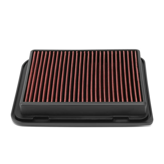 DNA Motoring AFPN-230-RD For 2007 to 2020 Mitsubishi Grandis Lancer outlander sport RVR 2.0/2.4L Replacement Drop-In Air Filter Panel Red 08 09 10 11 12