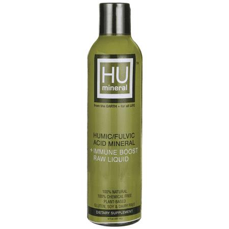 HU Mineral Humic-Fulvic Acid Minerals plus Immune Boost Raw Liquid -- 8 fl