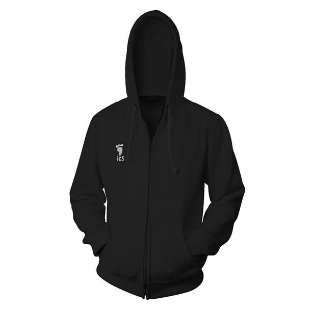 ¡¡¡Anime Haikyuu!!! Cosplay Zip Hoodie Karasuno High School Uniform Bordado Traje Unisex Sudadera Otoño AbrigonegroS Deng Xun unisex