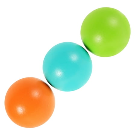 WORGEOUS 3pcs Outdoor Croquet Replacement 7cm Wooden Lawn Game Colorful Set for Family Backyard Fun and Recreational Sports