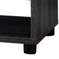 thumbnail image 4 of 1 Drawer Wooden End Table with 2 Open Shelves, Gray, 4 of 5