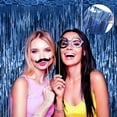 thumbnail image 4 of Under $10 Christmas Foil Curtains Party Backdrop, Blue Shimmer Rain Curtain Photo Booth, Foil Curtains Shimmer Rain Curtain 1X2M for Birthday Wedding Party Background Photo Booth Decor, 4 of 4