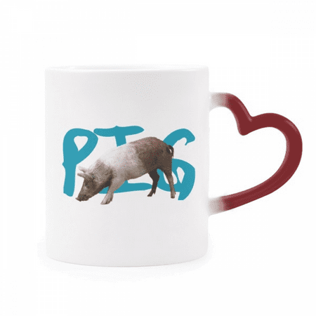 

Animal Catering Chain Ecology Heat Sensitive Mug Red Color Changing Stoneware Cup