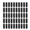 thumbnail image 1 of MasteelfCA 200pcs Black Pipe Post Bolt Screw Rubber Thread Protector Cover Tube End Caps, 1 of 8