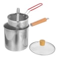 thumbnail image 3 of Shisuyan Deep Fryer With Basket: 3l Stainless Steel Deep Fryer Pot With Basket - Single Handle Frying Pot For Frying Boiling And Stewing, 3 of 6