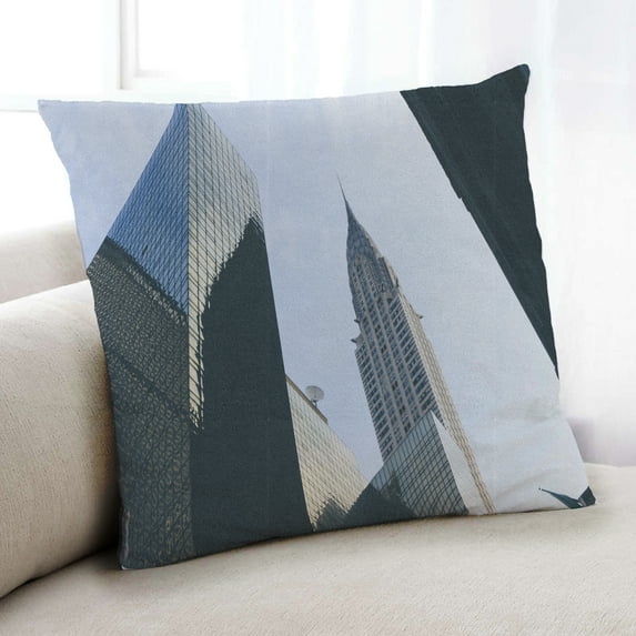 Ahgly Company State New York Indoor Throw Pillow, 18 inch by 18 inch