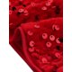 thumbnail image 5 of INSPIRAR CHIC Top de Cami de Terciopelo con Lentejuelas para Mujeres, Fiesta de Navidad, Tirantes Finos, Color Rojo Oscuro, XL, 5 of 6