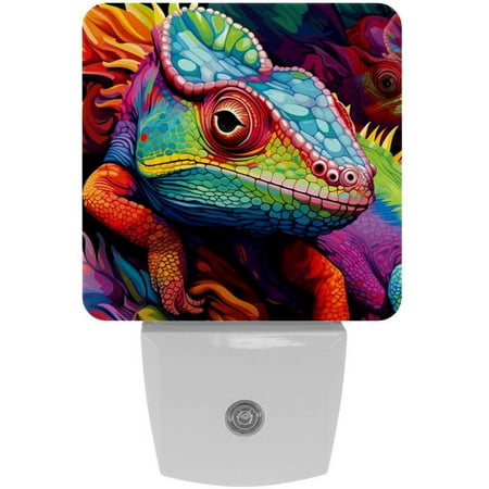 

Chameleon LED Square Night Lights - Bright Energy-Efficient Luminaires for Tranquil Nights - Set of 2 200 Characters