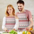 thumbnail image 3 of Red and White Christmas Striped Apron-Garden Aprons for Women with Pockets-Cotton Linen Waterproof Kitchen Cooking Gardening Aprons Adjustable for Kitchen,Cooking,BBQ and Salon 32"x27", 3 of 7