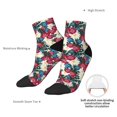 thumbnail image 6 of Fuzoiu Beautiful Flower Print Adult Socks, Crew Moisture-wicking Socks, Unisex Cushion Crew Socks,Casual Sports Ankle Socks, 6 of 7