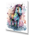 thumbnail image 2 of Designart "Rainbow Mystical Unicorn" Fantasy Unicorn Canvas Art Print, 2 of 5