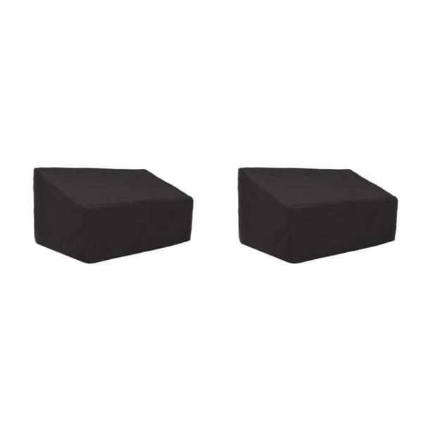 Cubierta antipolvo Wosthever tela impermeable para protección profesional Diseño elegante Cubiertas de muebles de tela Cubierta sofá Negro 210D 147*83*79cm 2Conjunto